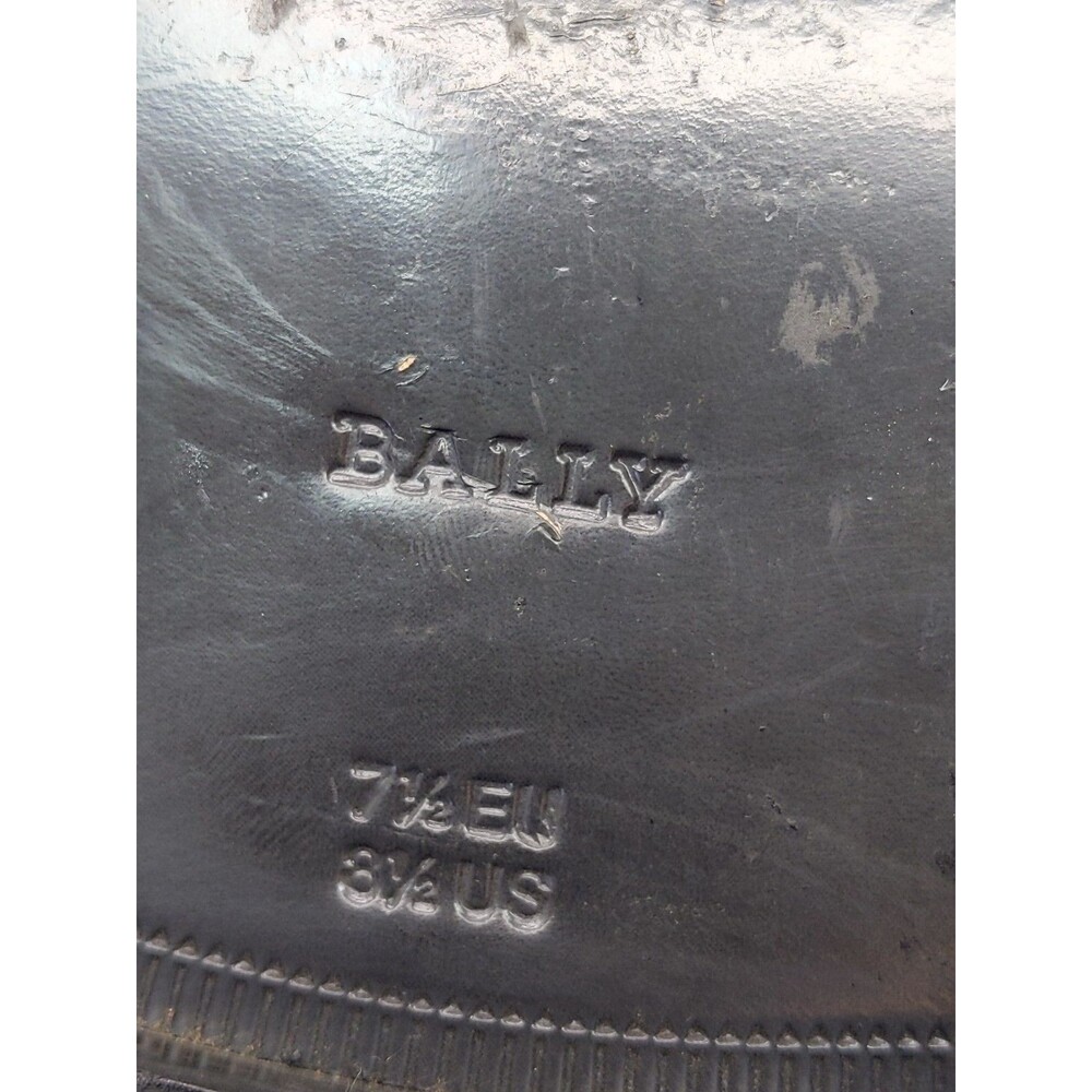 Bally Men's Black Oxfords Leather Z-Adrem Size 8 1/2D Made In Switzerland - Picture 11 of 16